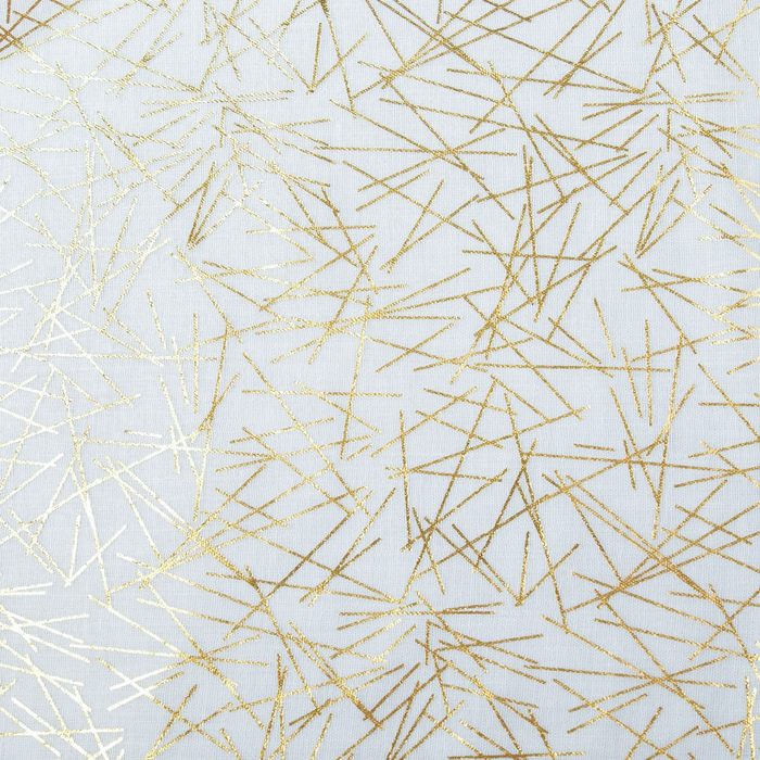 Палантин Этель "Золотая абстракция", размер 70 х 180 см, цвет белый/золото