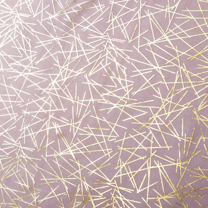 Палантин Этель "Золотая абстракция", размер 70 х 180 см, цвет пудровый/золото