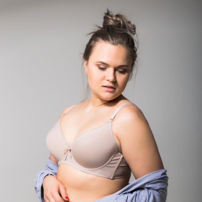 Бюстгальтер женский "Лоретт", размер 110 D, цвет бежевый D1807
