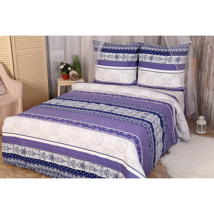 Постельное бельё АДЕЛЬ Евро Артист 200х220, 200х220, 70х70см 2шт, поплин 115гр/м2, хл 100%