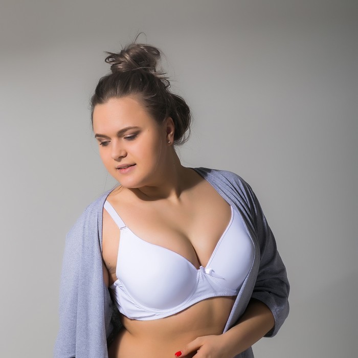 Бюстгальтер женский "Лоретт", размер 110 D, цвет белый D1807