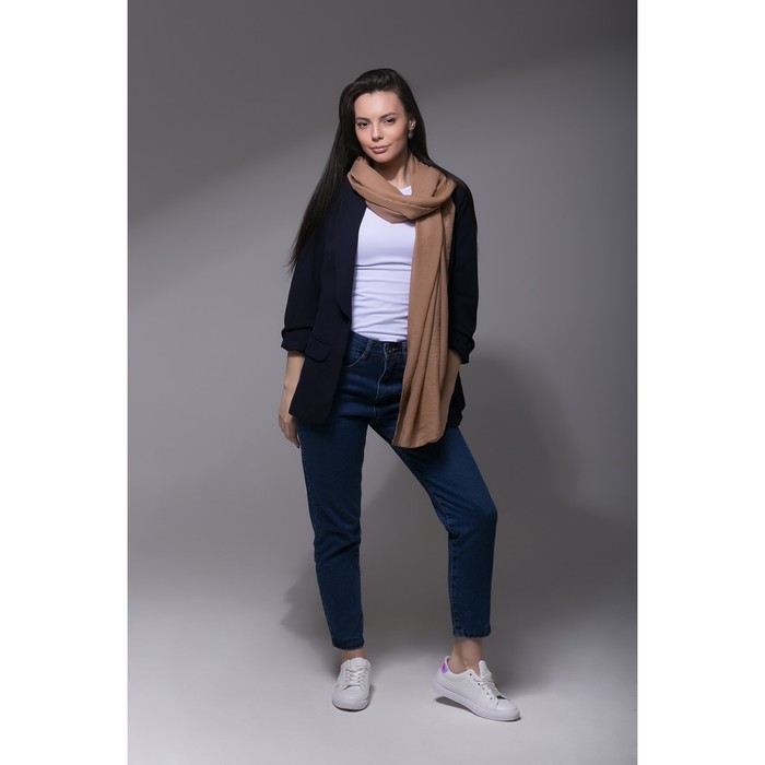 Палантин Этель "Классика", размер 70 х 180 см, цвет бежевый