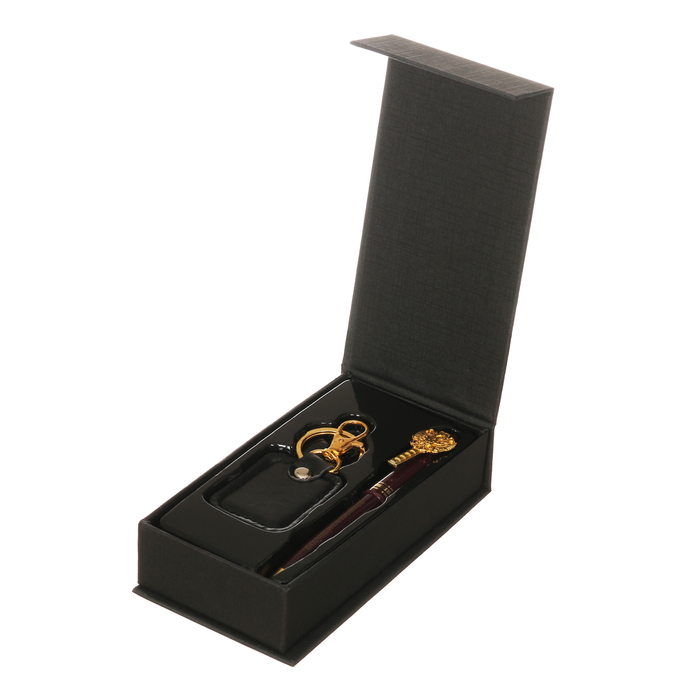 Подарочный набор "Уверенность в себе - первый секрет успеха": брелок и ручка