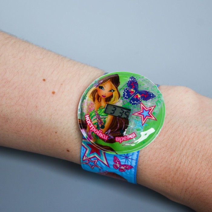 Подарочный набор "Самая стильная", часы + кошелек, феи ВИНКС