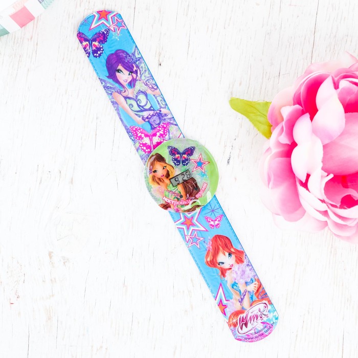 Подарочный набор "Самая стильная", часы + кошелек, феи ВИНКС