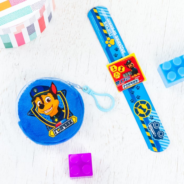 Щенячий патруль. Подарочный набор Paw Patrol "Гончик", часы + кошелек
