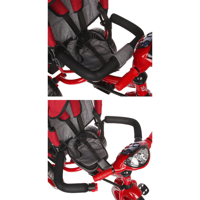 Велосипед трехколесный Micio Сity 2018, колеса EVA 12"/10", цвет красный