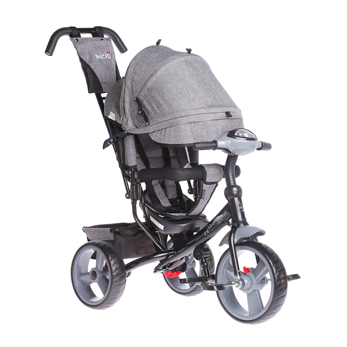 Велосипед трехколесный Micio Сity 2018, колеса EVA 12"/10", цвет серый
