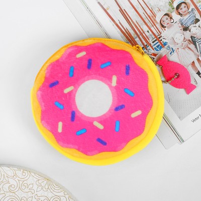 Кошелёк детский "Пончик", 9 х 9 cм