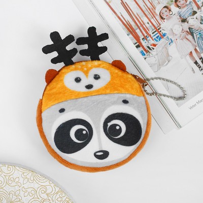 Кошелёк детский "Енотик", 9 х 9 cм