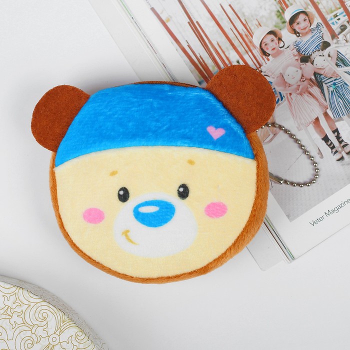 Кошелёк детский "Мишка", 9 х 9 cм