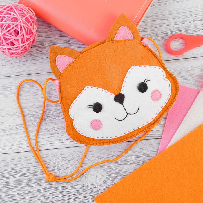 Сумочка из фетра своими руками "Лиса"