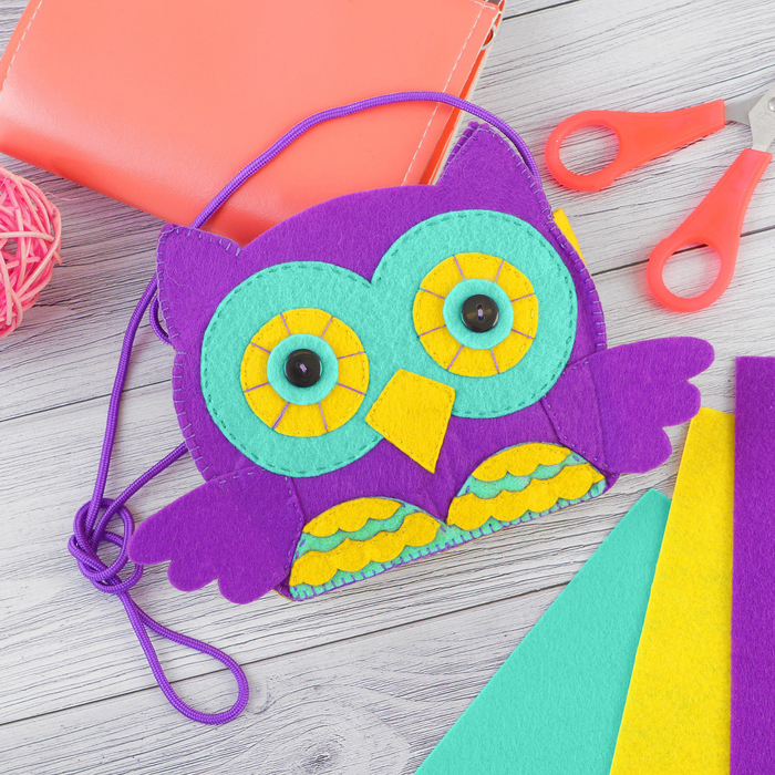 Сумочка из фетра своими руками "Совушка"