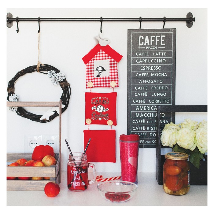 Прихватки с переводками «Тепло и уют», набор для шитья, 13,8 × 21 см