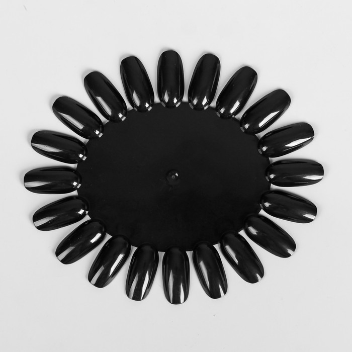 Палитра для лаков "Овал", 20 ногтей, 2шт, цвет чёрный