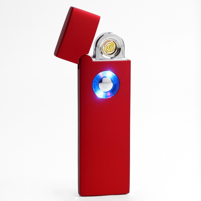 

Зажигалка электронная, USB, спираль, 2.5 х 8 см, красная
