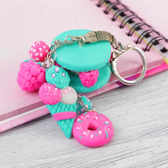 Брелок из полимерной глины своими руками &quot;Сладости&quot;