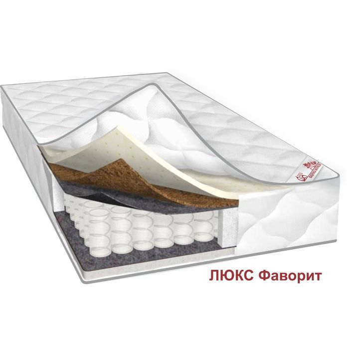 Матрас Люкс Фаворит, размер 140х190х24 см, трикотаж