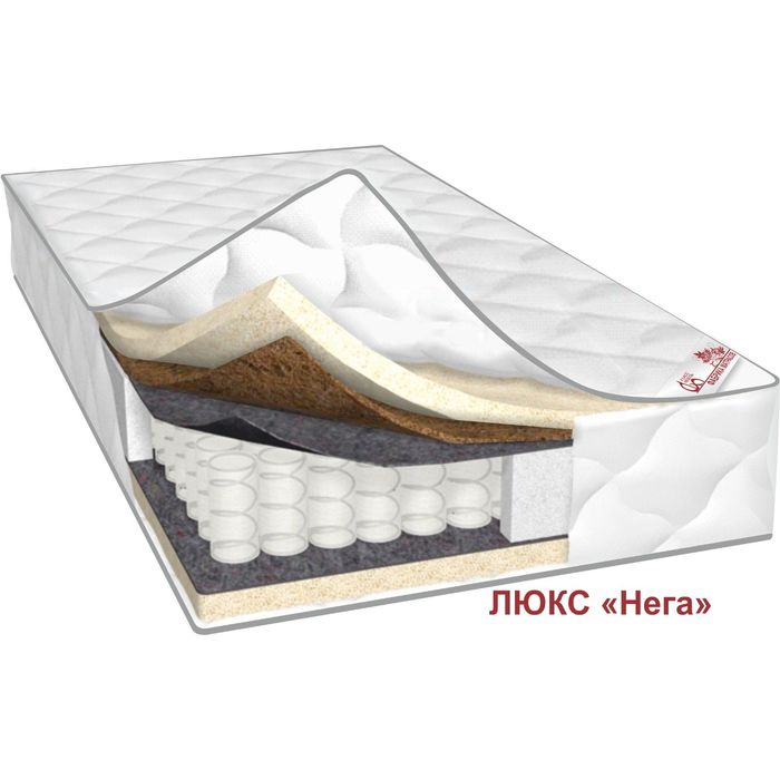 Матрас Люкс Нега, размер 120х200х25 см, трикотаж