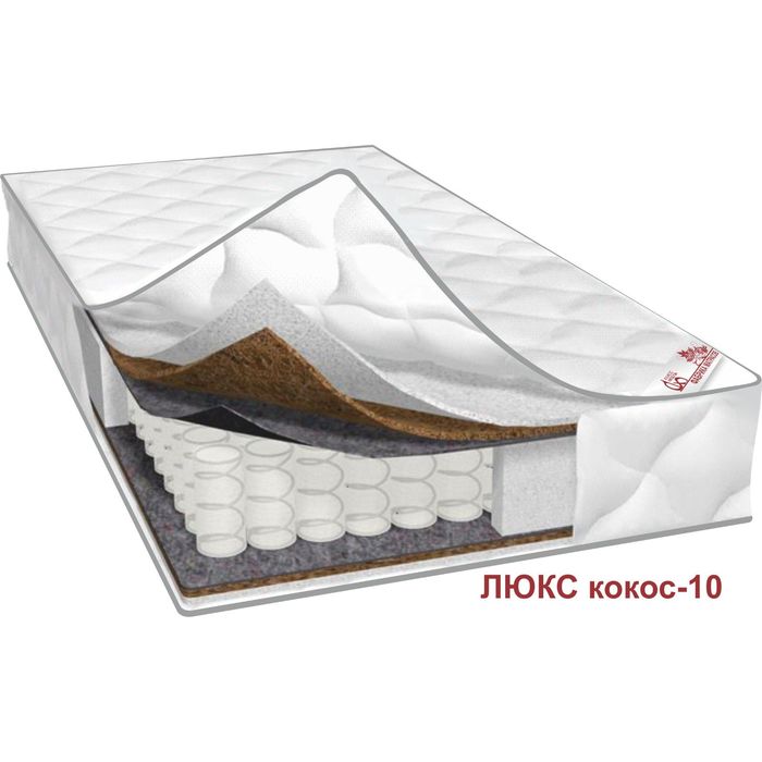 Матрас Люкс Кокос-10, размер 140х190х20 см, жаккард