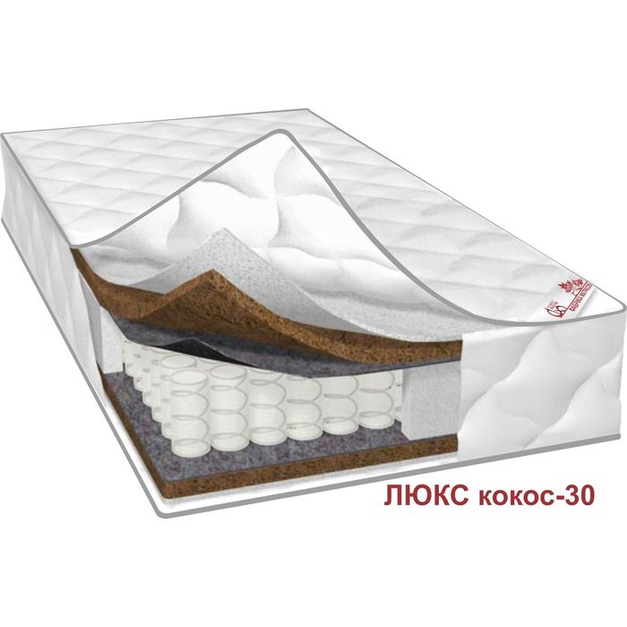 Матрас Люкс Кокос-30, размер 180х200х24 см, жаккард