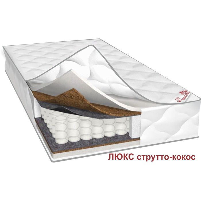Матрас Люкс Струтто-кокос, размер 80х200х24 см, трикотаж