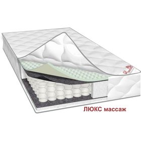 

Матрас «Люкс Массаж», размер 200х190х22 см, жаккард