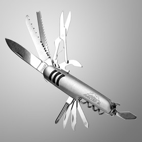 Нож швейцарский "Спасатель" 11в1 рукоять с 3 насечками