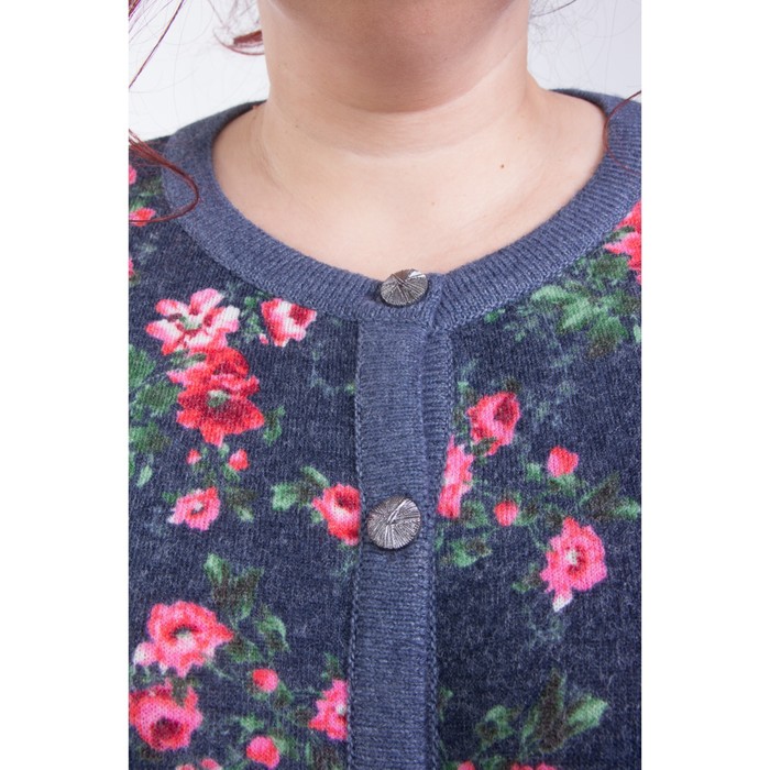 Кардиган женский, размер 52, цвет синий М5-3460/15