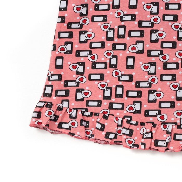 Пижама женская (майка, шорты) ПК258 коралловый, р-р 56