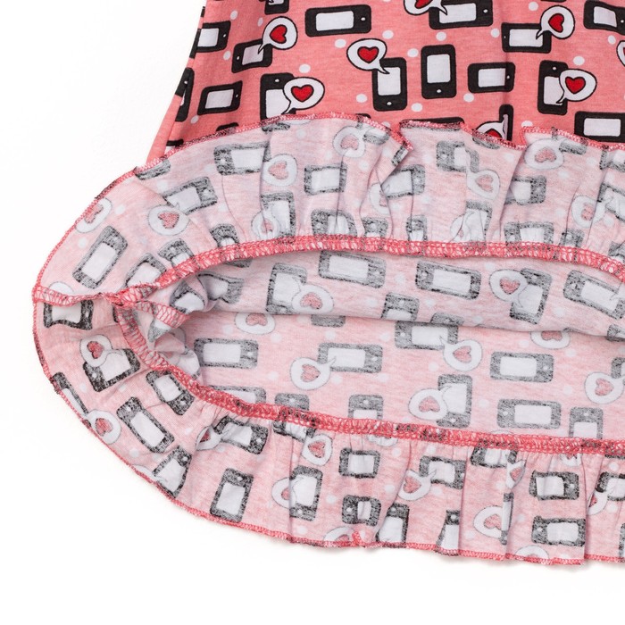 Пижама женская (майка, шорты) ПК258 коралловый, р-р 56