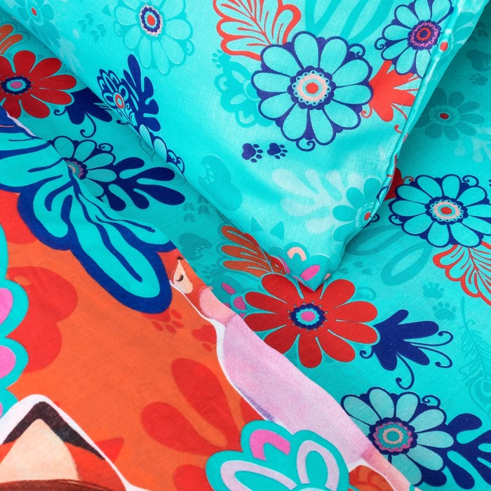 КПБ 1.5 Enchantimals Фелисити Лис и Флик 143*215, 150*214, 50*70 см, бязь, хл100% 120 гм