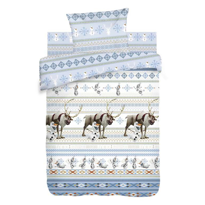 КПБ 1.5 Холодное сердце "Олаф" 215x143, 214x150, 70x70 1 шт, бязь, хл100% 120 гм