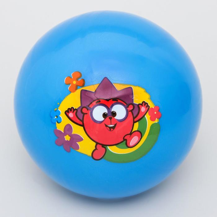 Мяч детский СМЕШАРИКИ &quot;Ежик&quot; 22 см, 60 гр, цвета синий