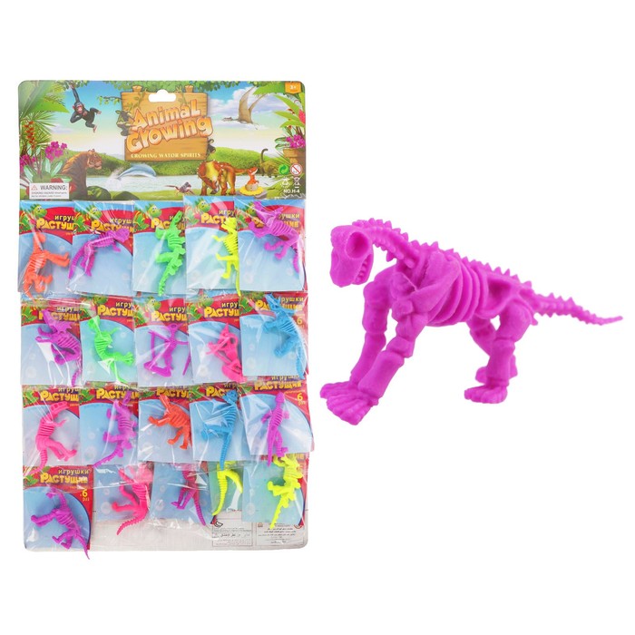 Растущие игрушки "Скелет динозавра", МИКС