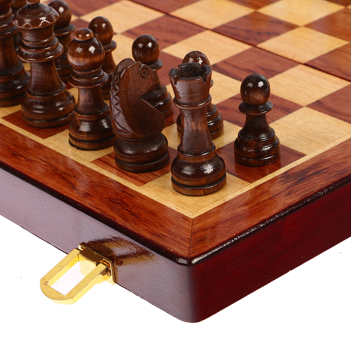 Игра настольная «Шахматы», подарочные, 30х15 см