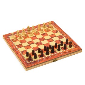 Настольная игра 3 в 1 'Монтел': нарды, шашки, шахматы, 24 х 24 см Ош