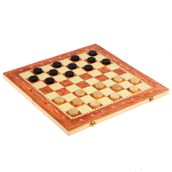Набор 3в1 (нарды+шашки+шахматы), под красное дерево, 40*40см