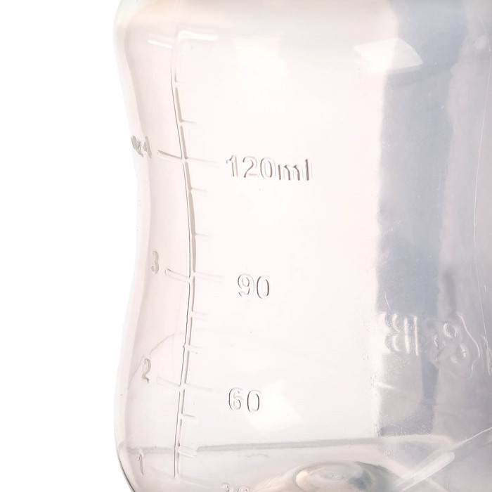 Бутылочка для кормления детская приталенная, 150 мл, от 0 мес., цвет голубой