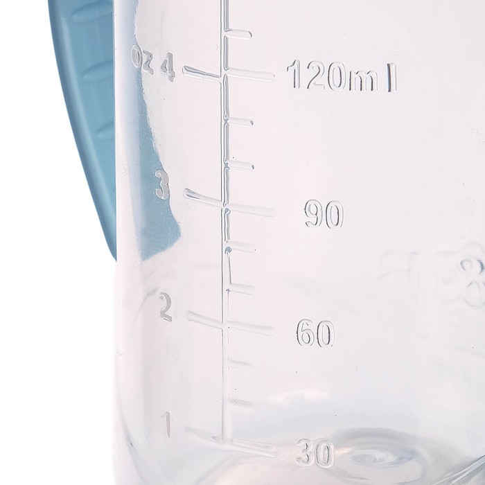 Бутылочка для кормления детская классическая, с ручками, 150 мл, от 0 мес., цвет голубой