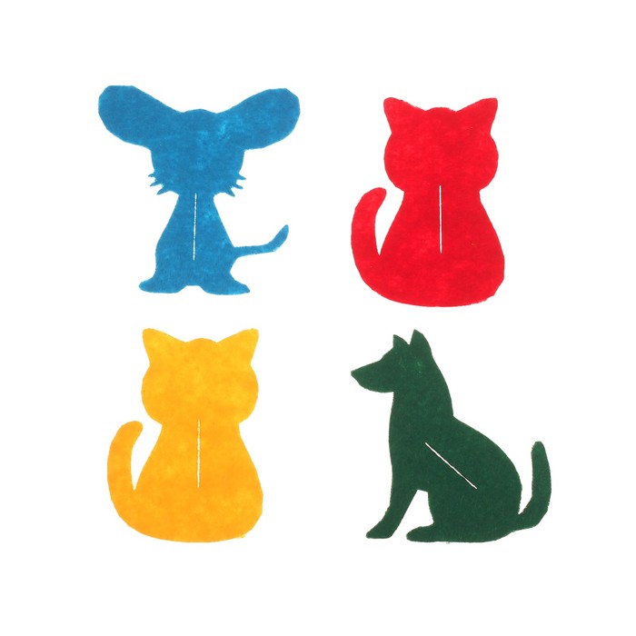 Аксессуары для жилета с пуговицами "Грибочки, зайчики, котики", 32 фигуры