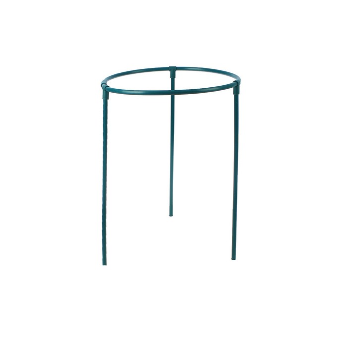 Кустодержатель, d=30 см, h=50 см, ножка d=1.2 см, пластик, зелёный, «Флокс»