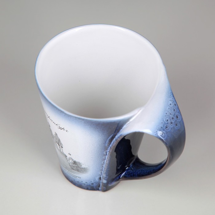 Кружка "Екатеринбург: Татищев и де Геннин" №003-404 синяя