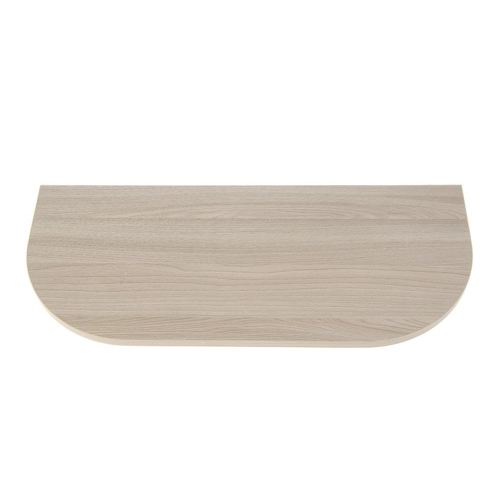 Полка закруг/угл 600*250*16 мм Ясень шимо светлый