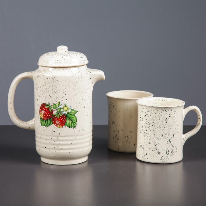 Молочный набор "Тарасик", 3 предмета, цветной с деколью микс