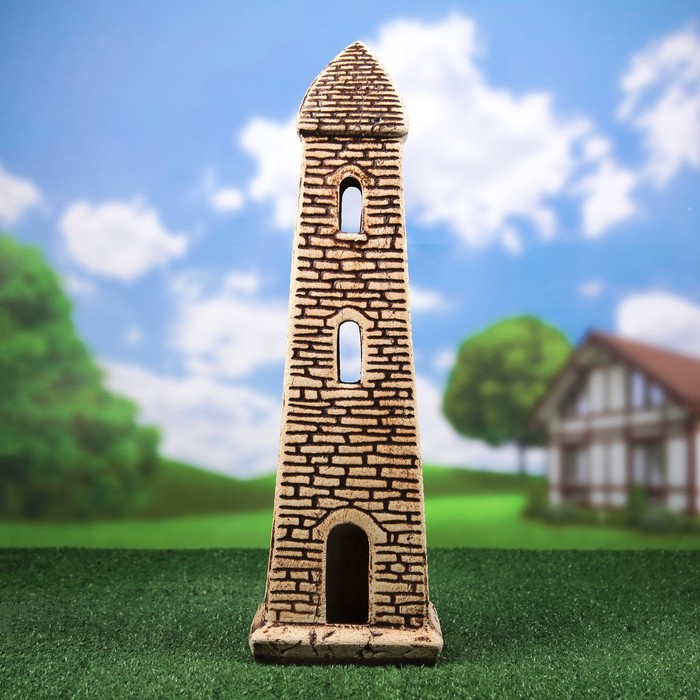 Садовая фигура-светильник "Башня", шамот, 61 см