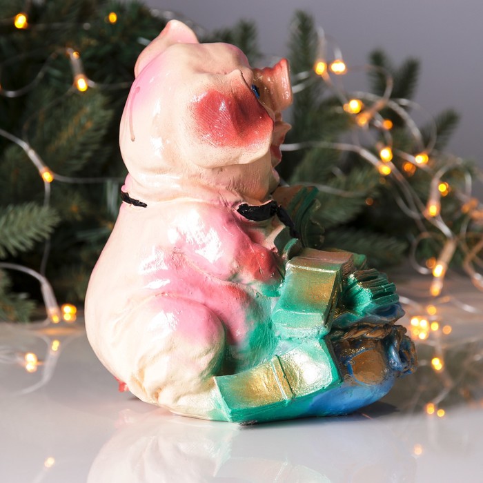 Копилка "Свинка с мешком" малая