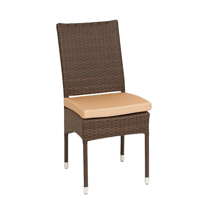 Стул NANT, 61 х 43 х 98 см, с подушкой, плетение 8 -11 мм, цвет коричневый