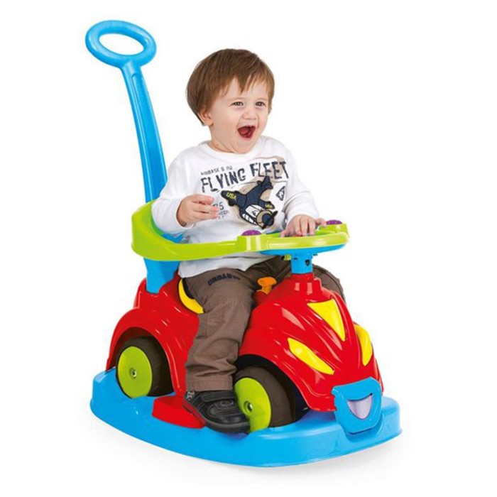 Толокар-автомобиль, 4 в 1, с родительской ручкой