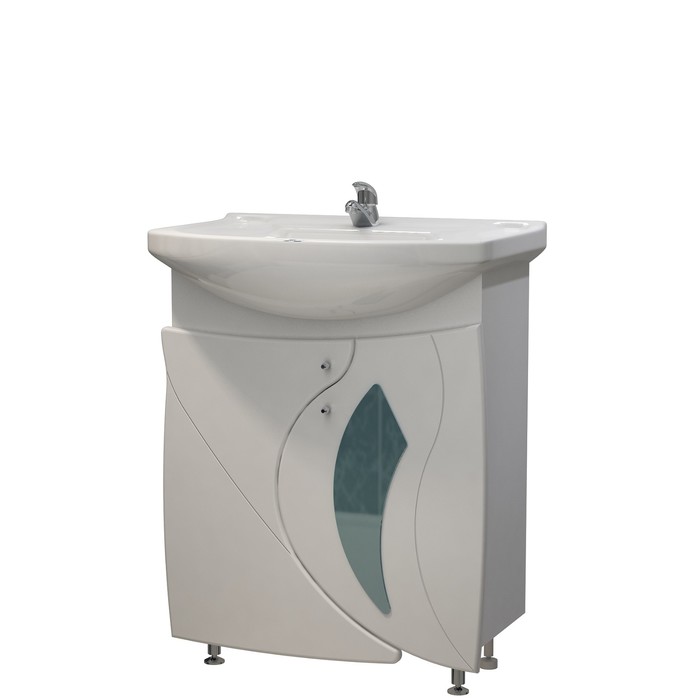 Тумба Бормио 65 (под раковину Элеганс 65) белая